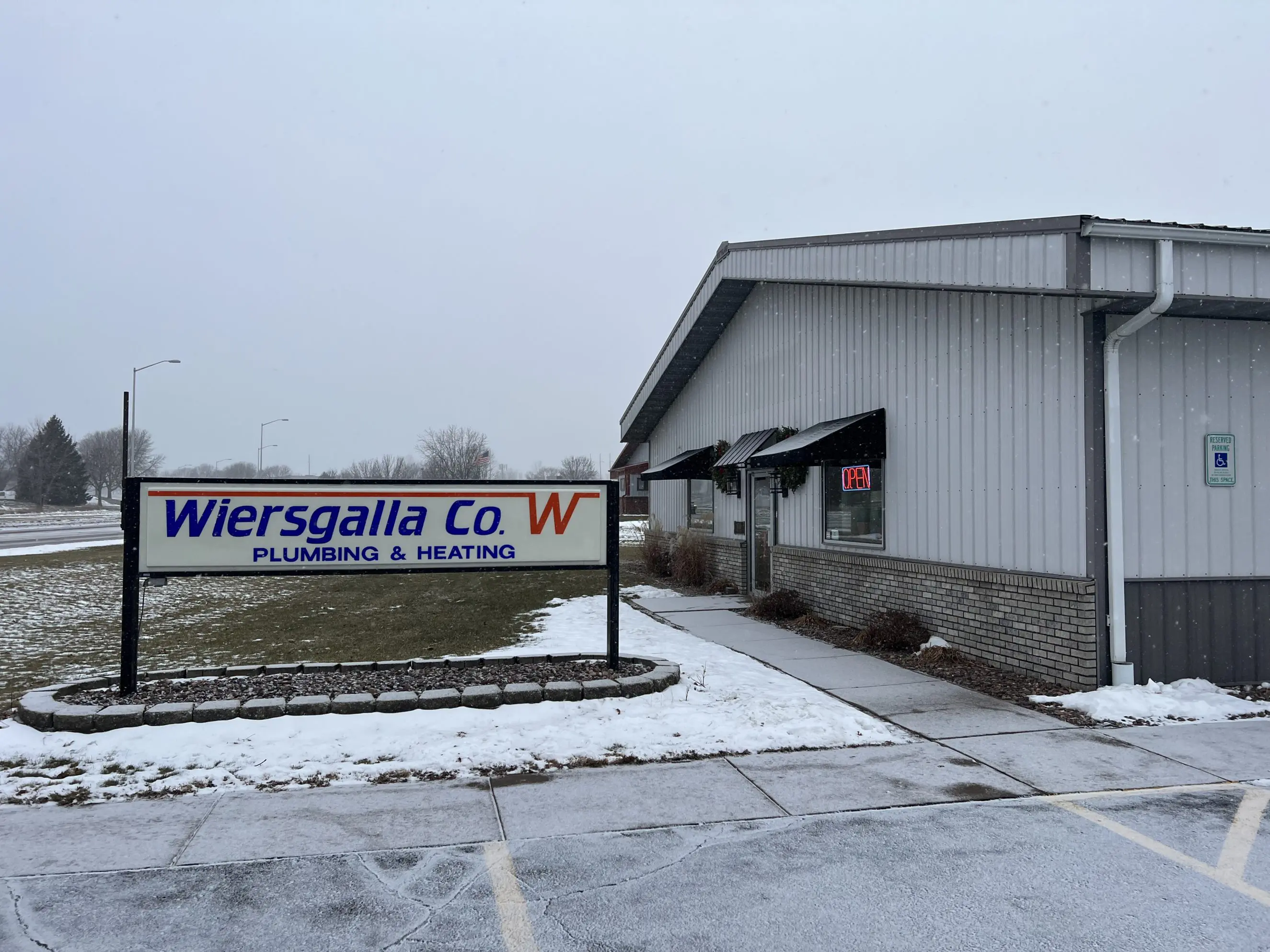 Wiersgalla Company exterior with sign Wiersgalla Company exterior with sign